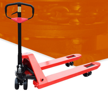 大連超市用手動(dòng)液壓搬運(yùn)車裝卸貨物