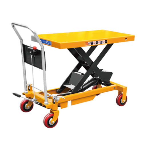 冠航牌新型液壓防夾剪叉設(shè)計(jì)手動(dòng)平臺(tái)車